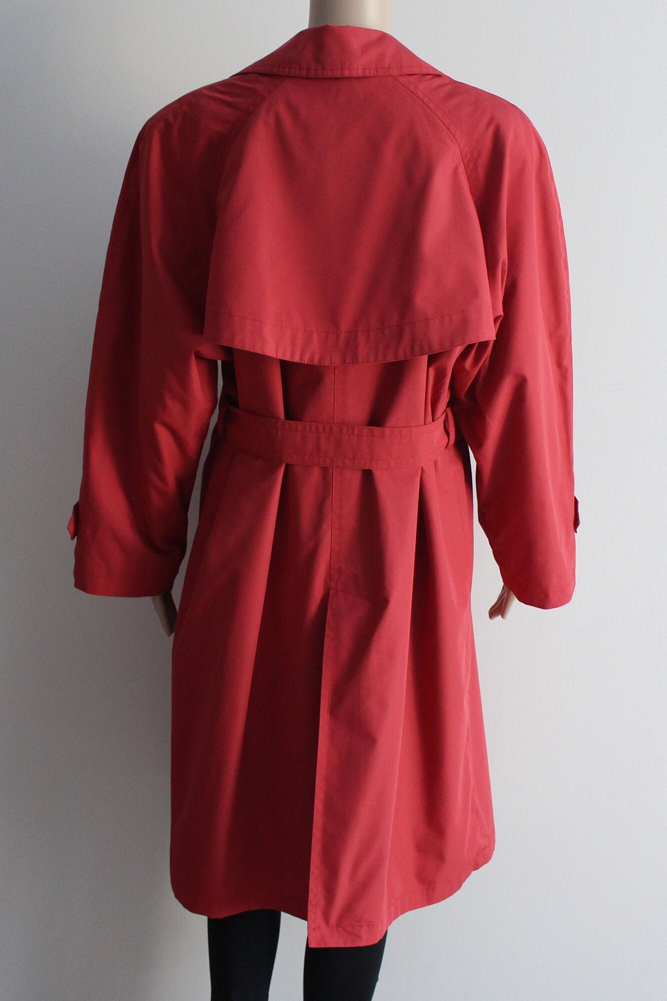 Rust Red Trench Coat Women's Red Coat Vintage Trench Coat | Etsy