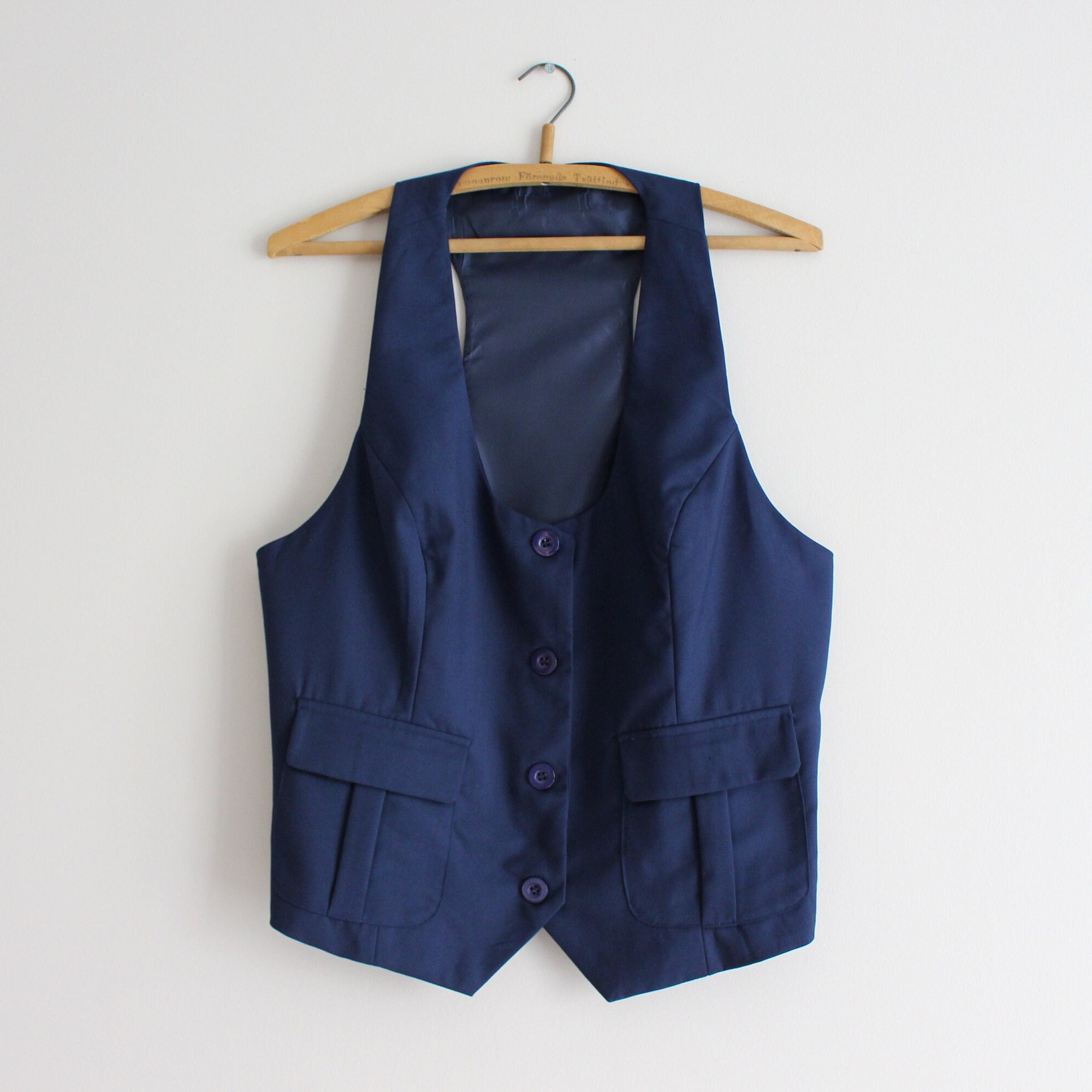 Blue Vest Women s Vest Utility Waistcoat Gilet for Women XL Size