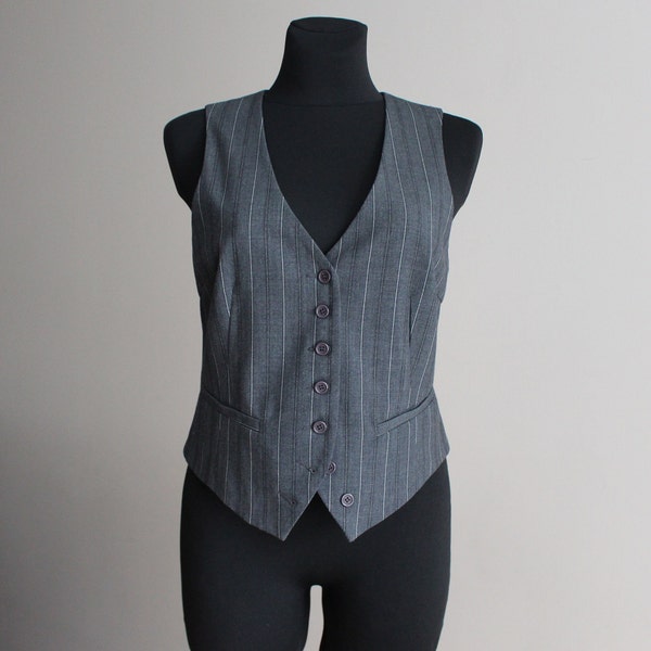 Grey Vest - Etsy