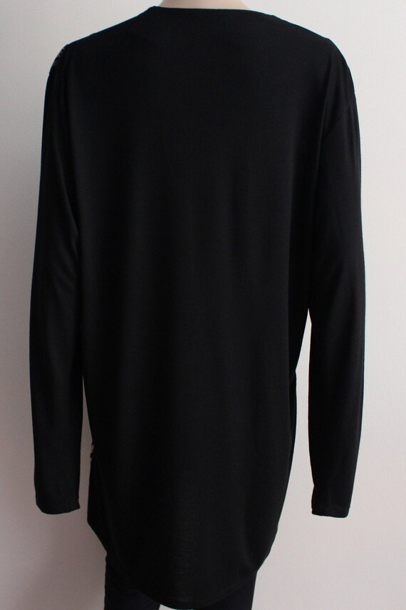 Patchwork Animal Print Cardigan Leopard Print Tig… - image 9