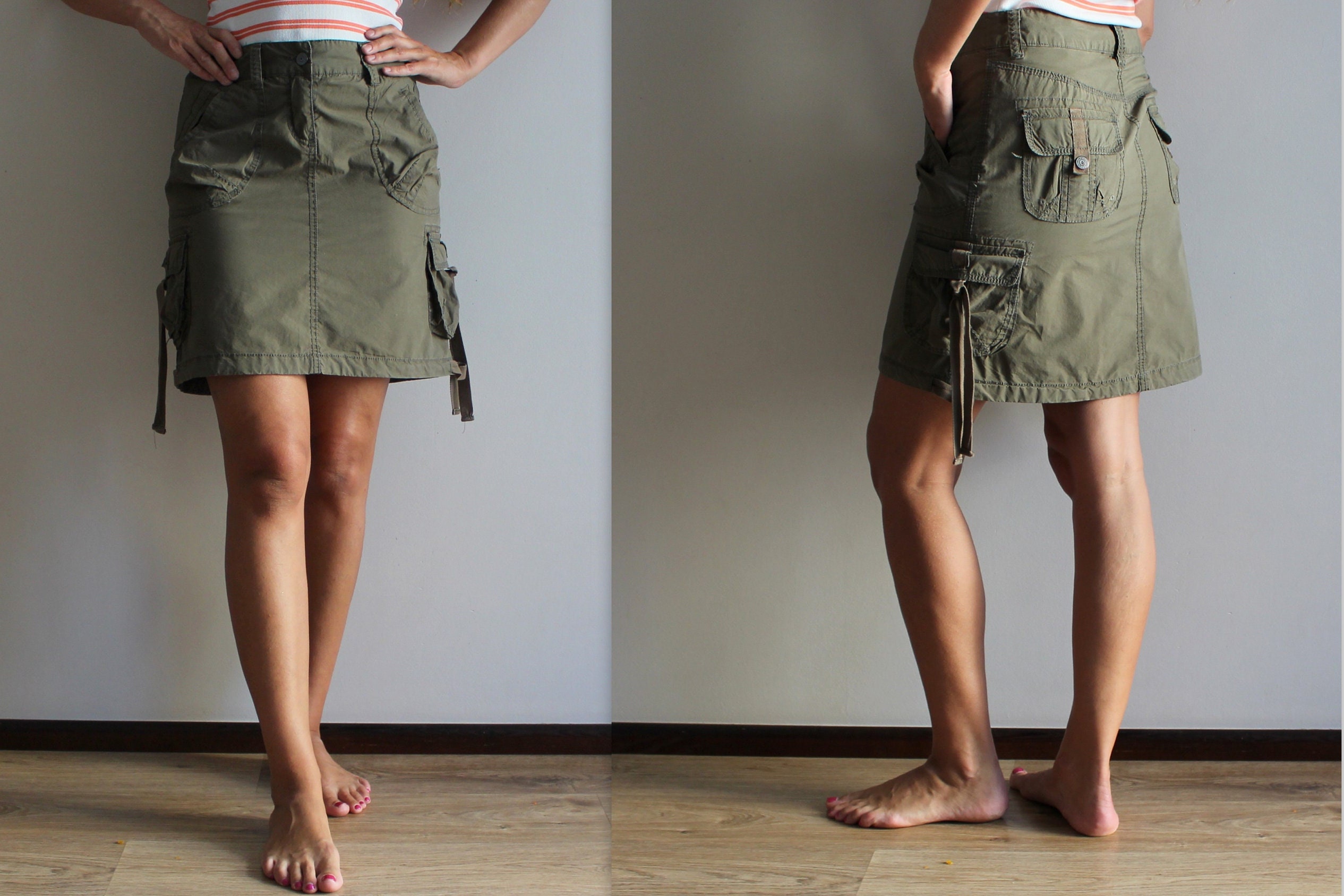 ◆2000Archives◆ MERMAID CARGO SKIRT VINTAGE KHAKI 2A24FWSK0 MERMAID CARGO SKIRT (VINTAGE KHAKI) - 2000 Archives