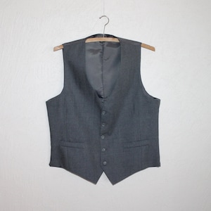 Grijze Mens Vest grijs Vest formele gilet klassieke gilet Steampunk Gentlemen's Edwardian Victoriaanse bruiloft aankleden
