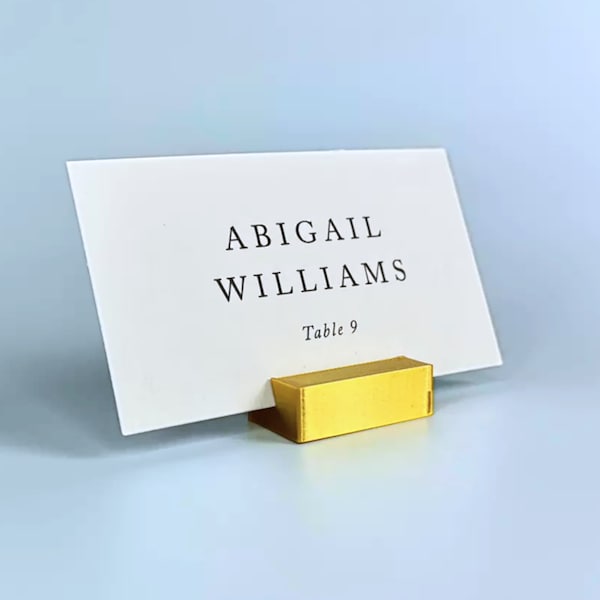 Set of Rectangle Place Card Holders | Wedding Place Card Holders | Escort Card Holders | Packs of 4, 6, 10, or 20