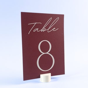 Set of Circle Table Number Holders Table Card Stands Wedding Card Holders Packs of 5, 10, or 20 image 9