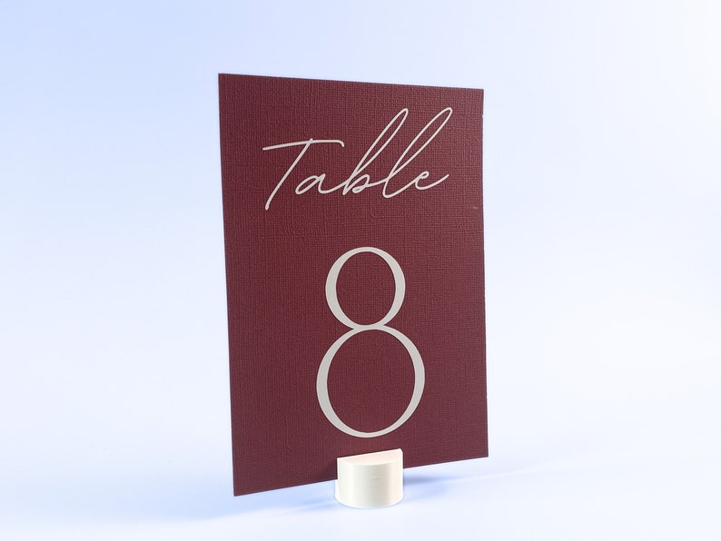 Set of Circle Table Number Holders Table Card Stands Wedding Card Holders Packs of 5, 10, or 20 image 9