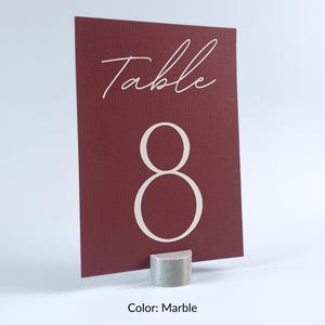 Porte-numéros de table ronds : supports pour enseignes de mariage et d'événement, PLA biodégradable, 16 couleurs image 7
