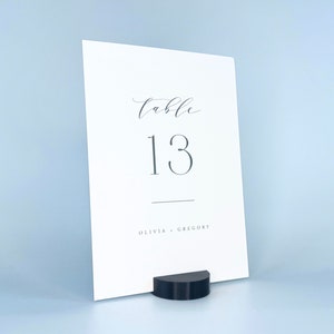 Ensemble de porte-numéros de table noirs | ronds pour cartes de mariage en PLA | Décoration de mariage noire | Lots de 5, 10 ou 20