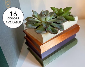 Multicolor Stack of Books Succulent Plant Pot | Succulent Gift | 3D Printed Book Planter | Unique Planter | Teacher Gift | Librarian Gift