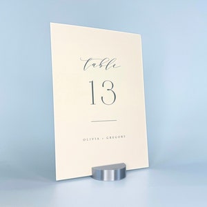 Ensemble de porte-numéros de table couleur argent | ronds pour cartes de mariage en PLA | Décoration de mariage | Lots de 5, 10 ou 20