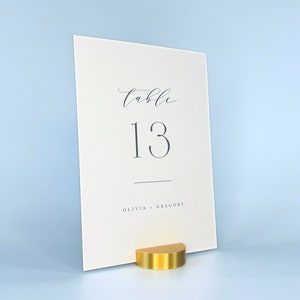Ensemble de porte-numéros de table couleur or | ronds pour cartes de mariage en PLA | Décoration de mariage en or | Lots de 5, 10 ou 20
