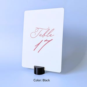 Porte-numéros de table ronds : supports pour enseignes de mariage et d'événement, PLA biodégradable, 16 couleurs image 3