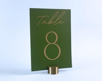 Circle Table Number Holders: Wedding & Event Sign Stands, Biodegradable PLA, 16 Colors