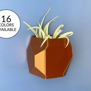 Magnetic Geometric Cube Shaped Succulent Planter Pot | Refrigerator Mount Fridge Mount | Succulent Gift | Air Plant Holder