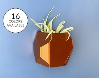 Magnetic Geometric Cube Shaped Succulent Planter Pot | Refrigerator Mount Fridge Mount | Succulent Gift | Air Plant Holder