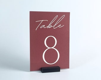 Set of Black Table Number Holders | Rectangle Table Number Stands | Sets of 5, 10 or 20