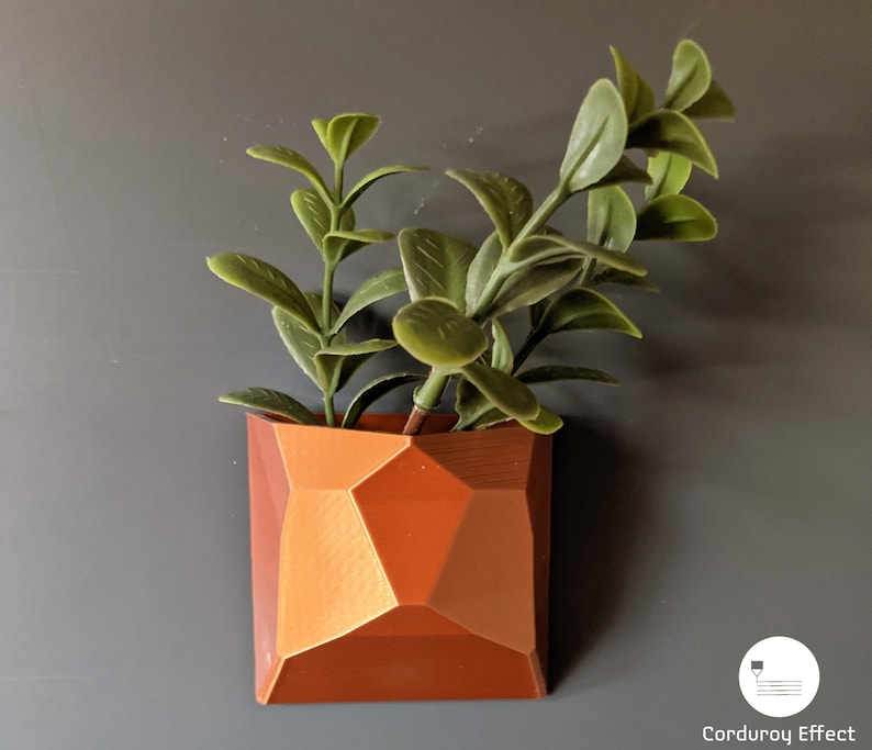 Refrigerator Mount Fridge Mount Magnetic Geometric Shape Succulent Planter Pot