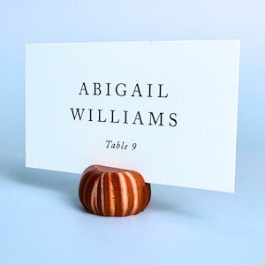 Porte-cartes citrouilles | Porte-cartes pour l'Action de grâces | Porte-cartes d'Halloween | Décoration de mariage d'automne | Décoration de mariage d'automne