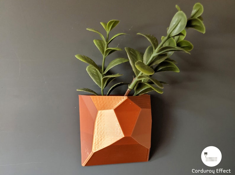 Refrigerator Mount Fridge Mount Magnetic Geometric Shape Succulent Planter Pot