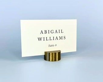 Circle Wedding Place Card Holders: Biodegradable PLA, 16 Colors