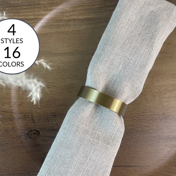 Modern Napkin Rings | Set of Napkin Rings | Napkin Rings Set  | Packs of 4, 6, 10 or 20