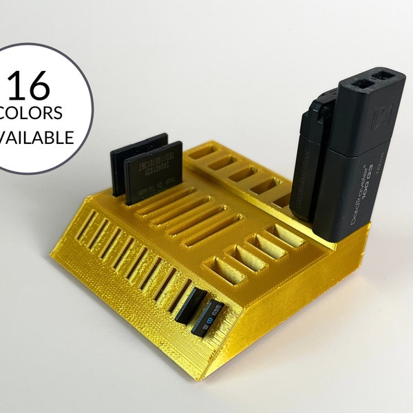 USB Flash Drive Holder | Flash Drive Storage | SD and Micro SD Card Storage | Tech Gifts