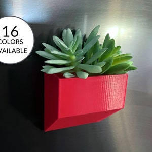 Magnetic Angled Box Planter Pot| Refrigerator Mount Fridge Mount | Succulent Gift