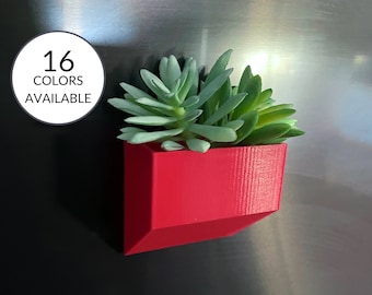 Magnetic Angled Box Planter Pot| Refrigerator Mount Fridge Mount | Succulent Gift