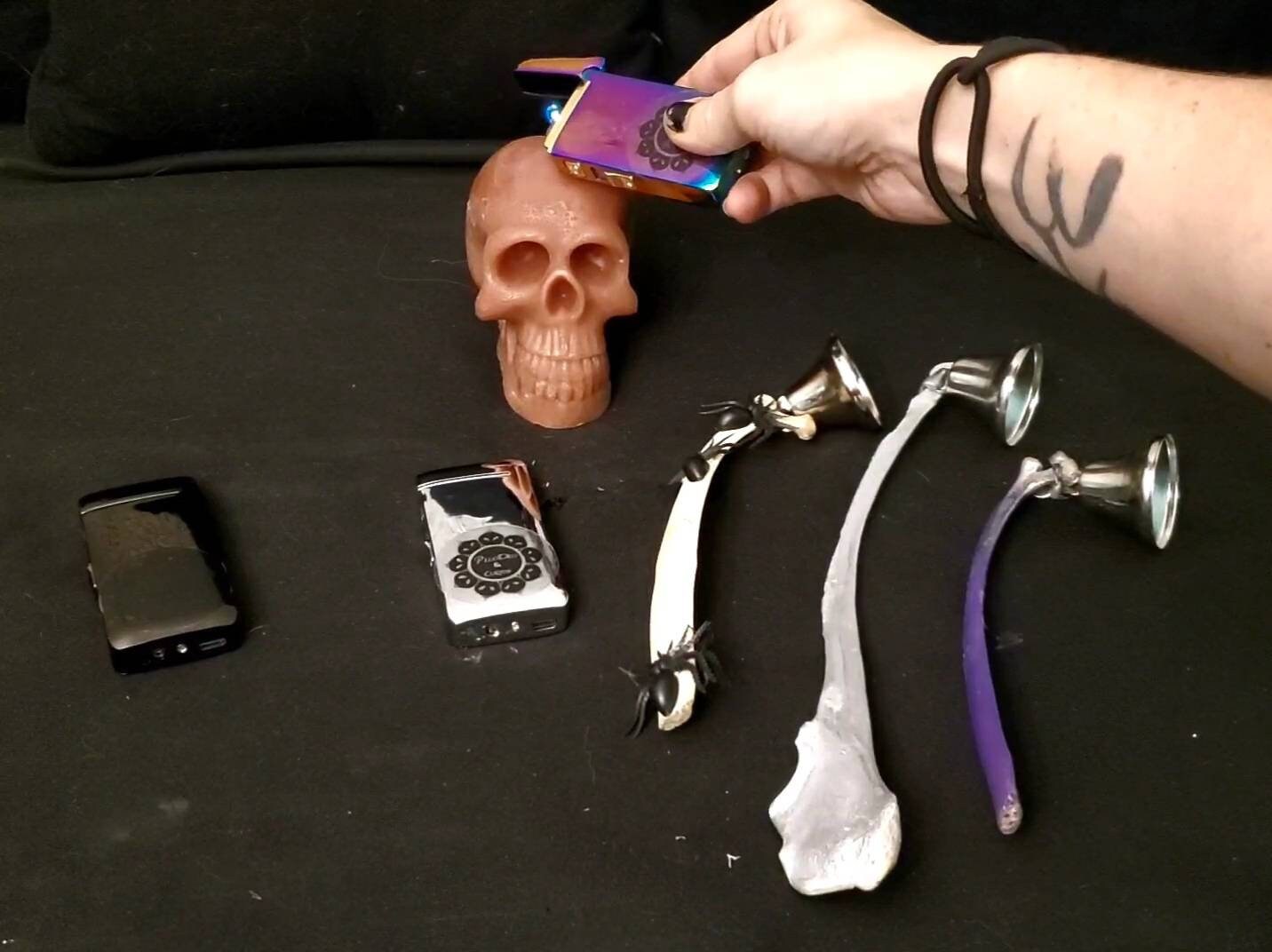 Deer Rib Candle Snuffer and Rechargeable Lighter Set Etsy