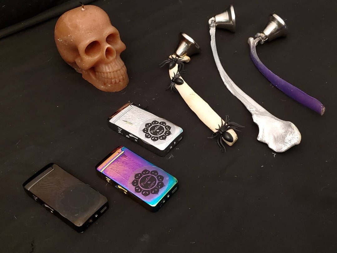 Deer Rib Candle Snuffer and Rechargeable Lighter Set Etsy