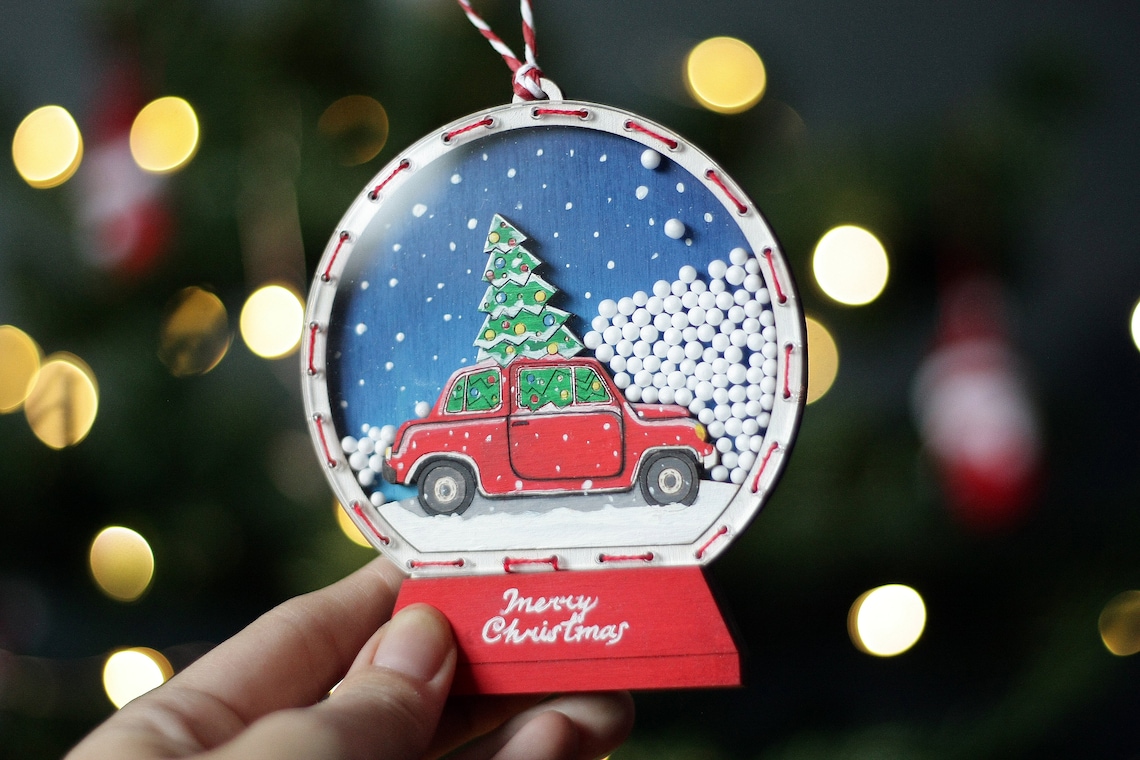 Christmas ornaments Christmas snow globe Christmas gifts | Etsy