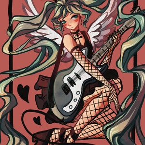 Hatsune Miku - 4&quot; x 6&quot; Print