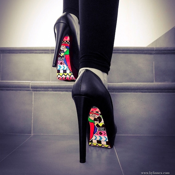 Custom painted heels Clearance