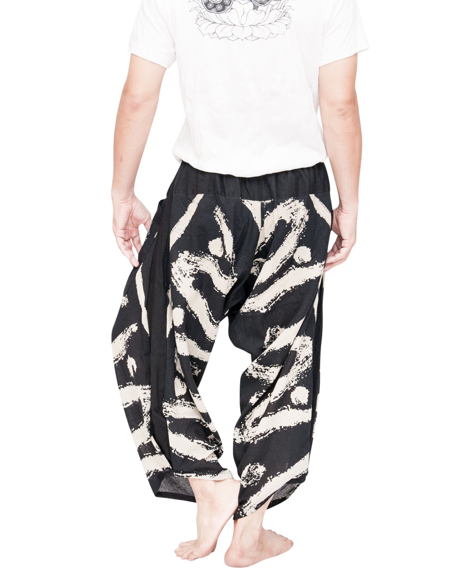 Ninja Active Harem Pantalones Cintura Elástica con Cordón Etsy