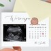 Elegant Pregnancy Announcement Template Due Date Calendar - Etsy