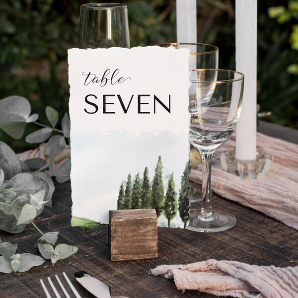 Italian Table Numbers - Etsy