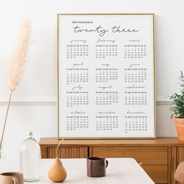 Printable 8x10 Calendar Etsy
