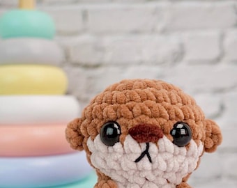 NO SEW Otter, Amigurumi Häkelanleitung, Otto Otter Plushie Anleitung, Biber