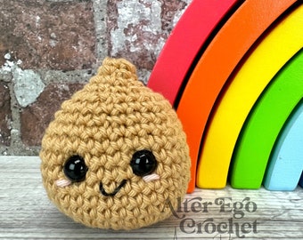 Modèle amigurumi au crochet avec oignon sans couture, nourriture, fruits, légumes, légumes, fruits, oignon rouge