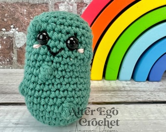 NO SEW Cucumber crochet amigurumi pattern, pickle, food, fruit, vegetables, veggies, fruits, pickles