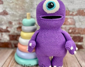 LOW SEW モンスターかぎ針編みあみぐるみパターン、怖いモンスター
