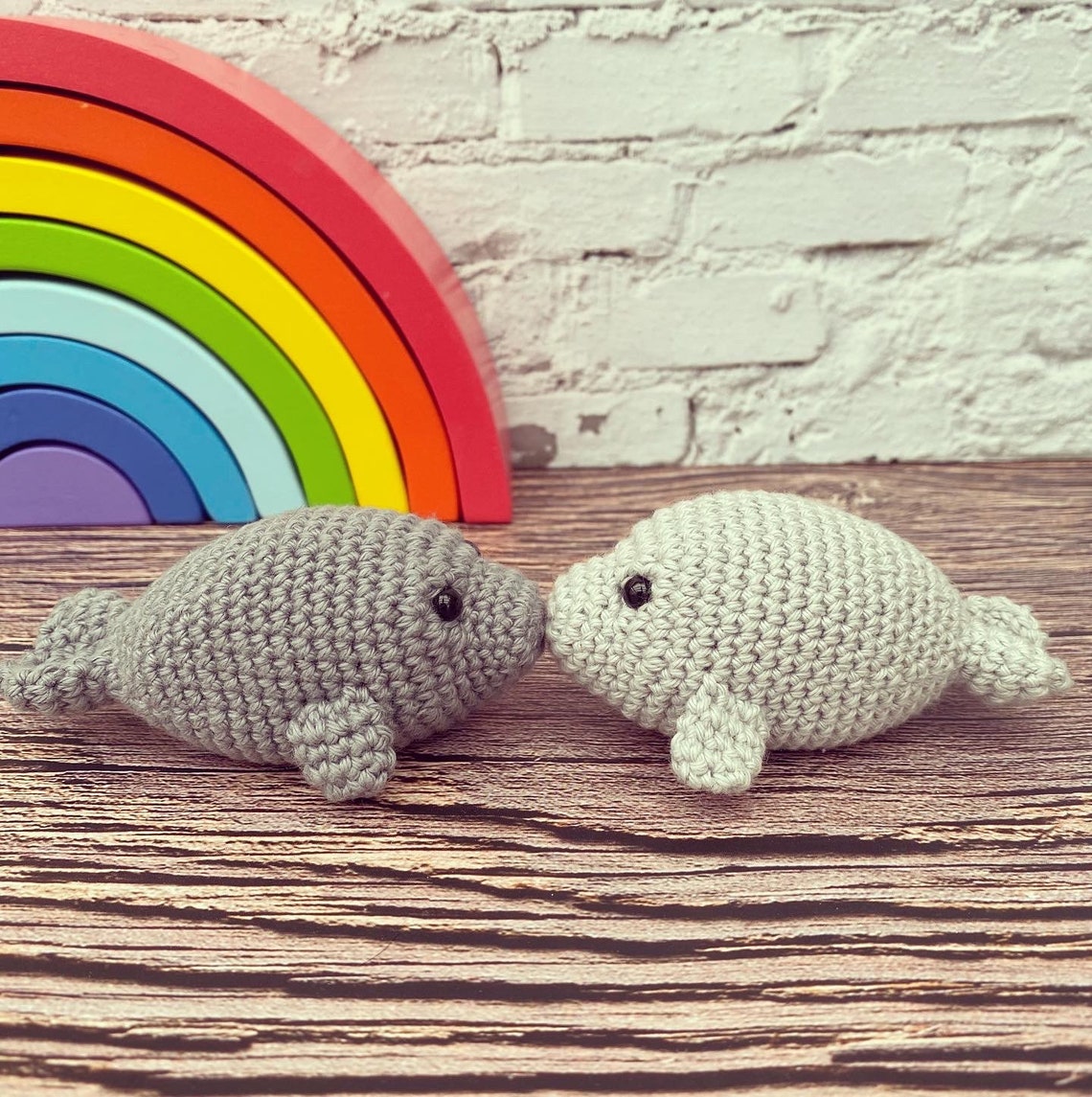 Crochet manatee pattern amigurumi manatee pattern seal sea Etsy