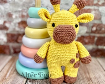 Giraffe crochet amigurumi pattern, giraf, zoo animal, wild, kawaii, easy, african, spots, hæklet giraf, instant PDF download