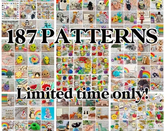 187 Amigurumi Crochet bundle set - all my patterns for sale - limited time only!