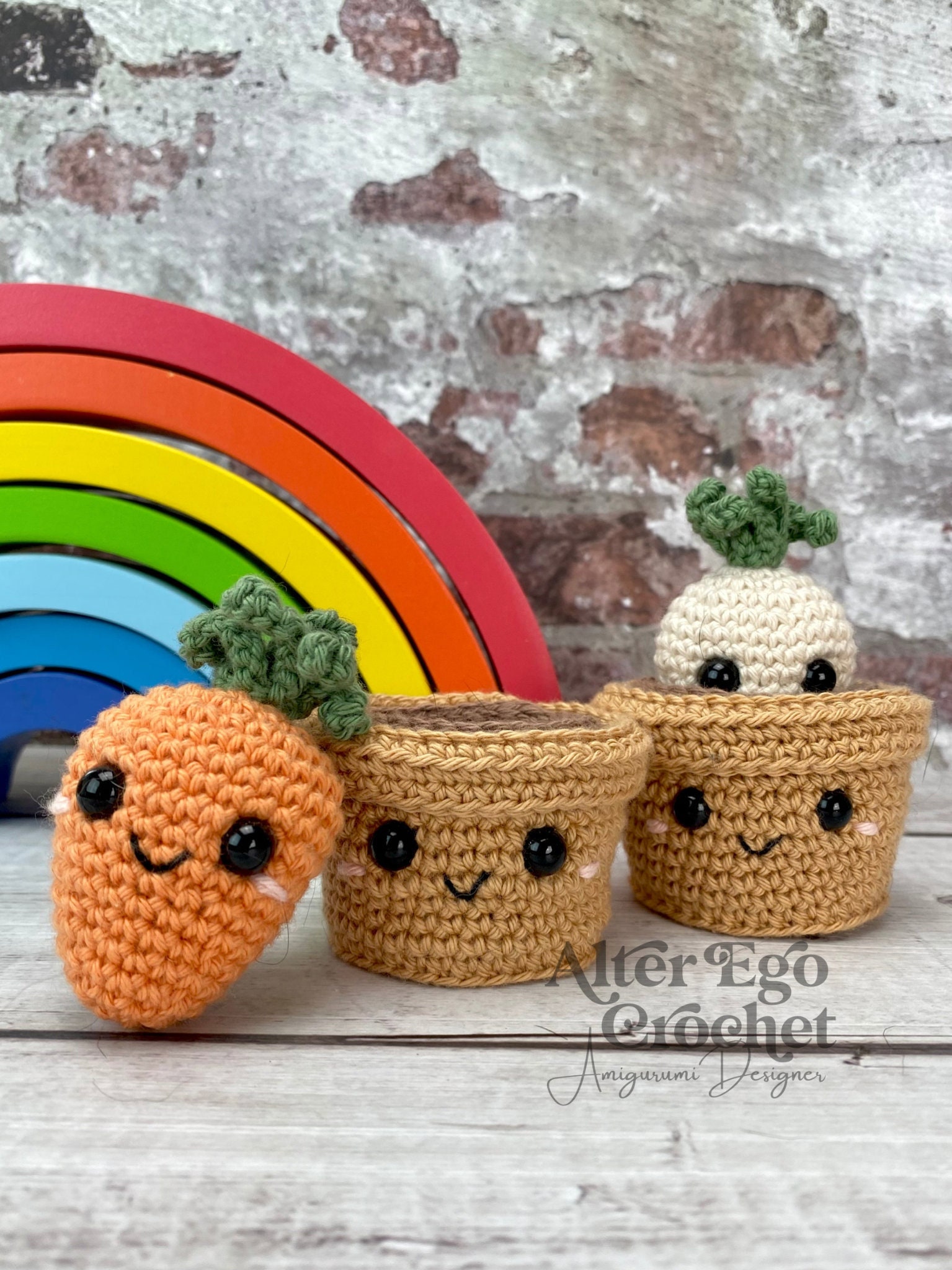 🥔 Crochet Potato Amigurumi Pattern, Vegtable Amigurumi