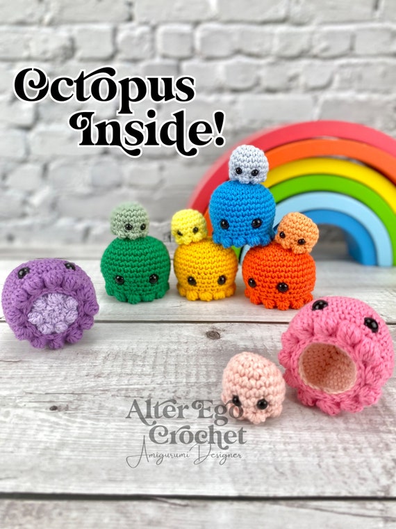 Crochet bébé pieuvre jouet, Mini pieuvre, pieuvre Amigurumi