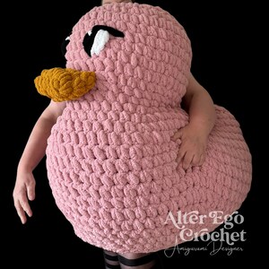 Huge Duck Amigurumi Crochet Pattern, Rocking Chair, Big Stool, Play Toy ...