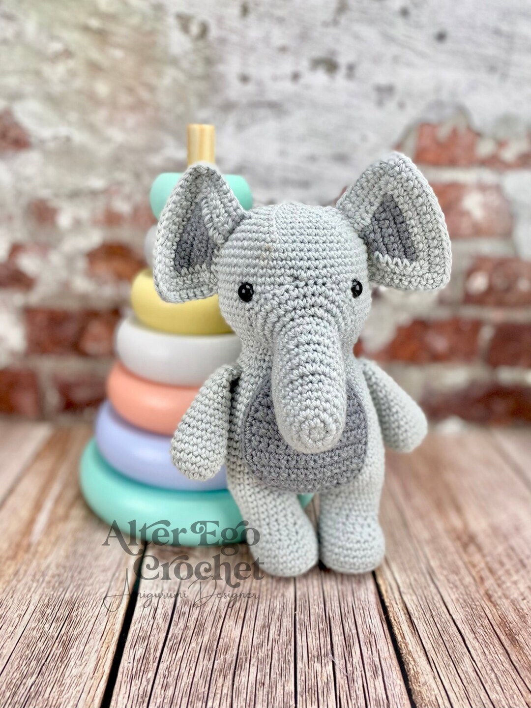 Elephant Crochet Amigurumi Pattern Elephants Trunk Zoo - Etsy