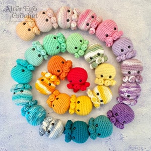 NO SEW octopus crochet amigurumi plushie pattern, squid, jellyfish plush