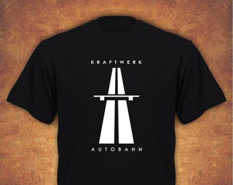 Kraftwerk AUTOBAHN RETRO TECHNO T-shirt pour homme Noir