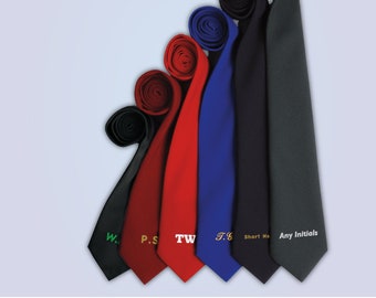Cravate personnalisée pour hommes brodée fête des pères mariés cadeau de mariage accessoire de cravate pour hommes de noël